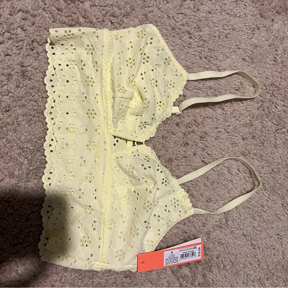 Target Yellow Lace Bralette